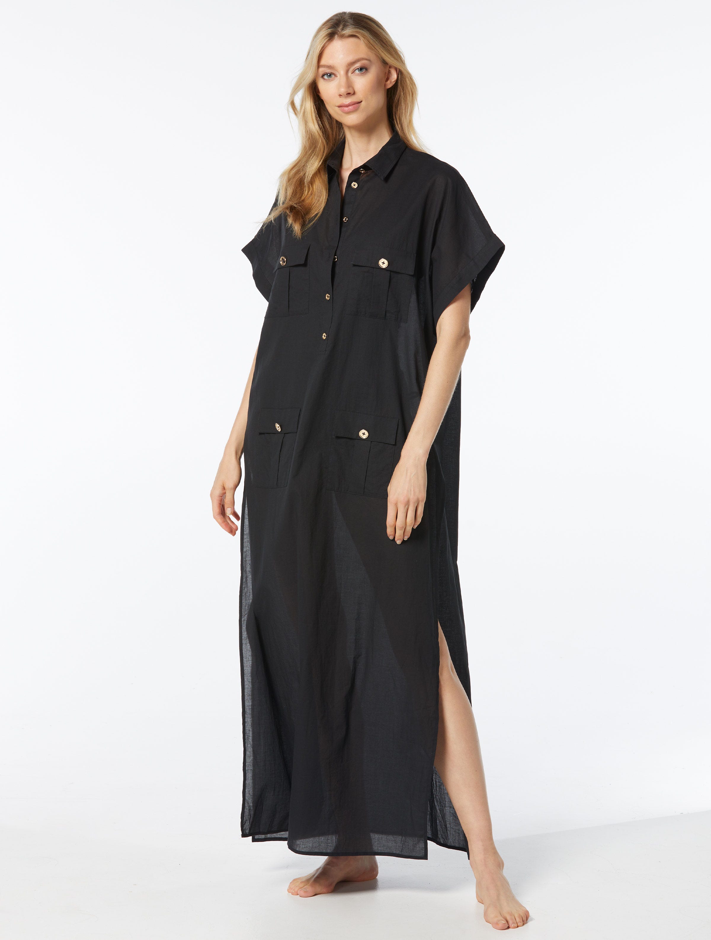 MICHAEL Michael Kors Cargo Cover Up Dress Solids TYR Sport Inc