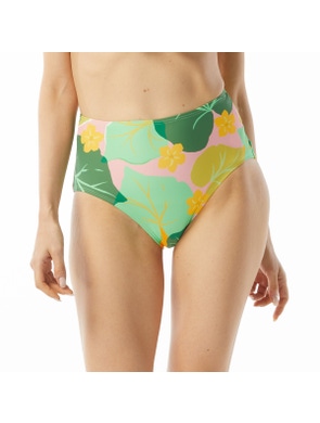 Kate Spade High Waist Bikini Bottom - Cucumber Floral