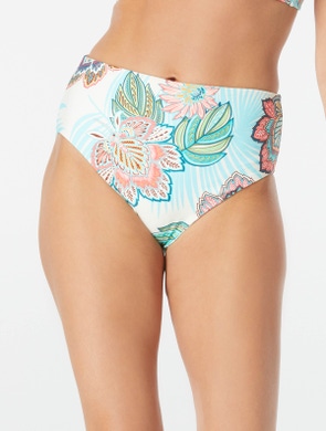 Coco Reef Verso High Waist Reversible Bikini Bottom - Tropical Lotus