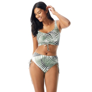 Coco Reef Elevate Bra Sized Shirred Underwire Bikini Top - Endless Summer Palm