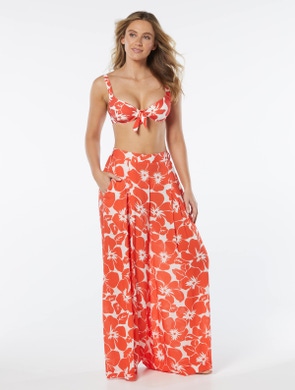 Vince Camuto Cover Up Pants - Wild Hibiscus