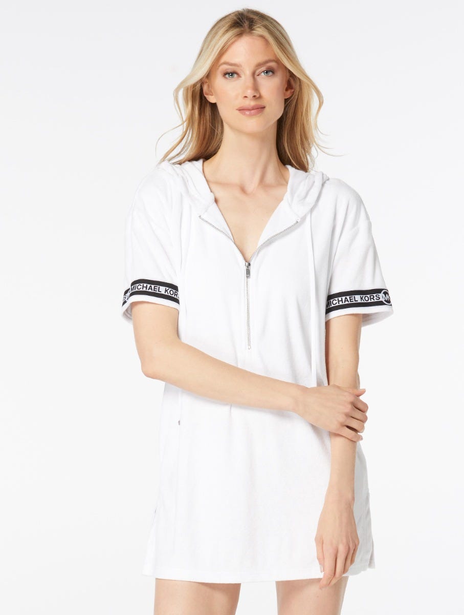 Michael kors hooded dress clearance