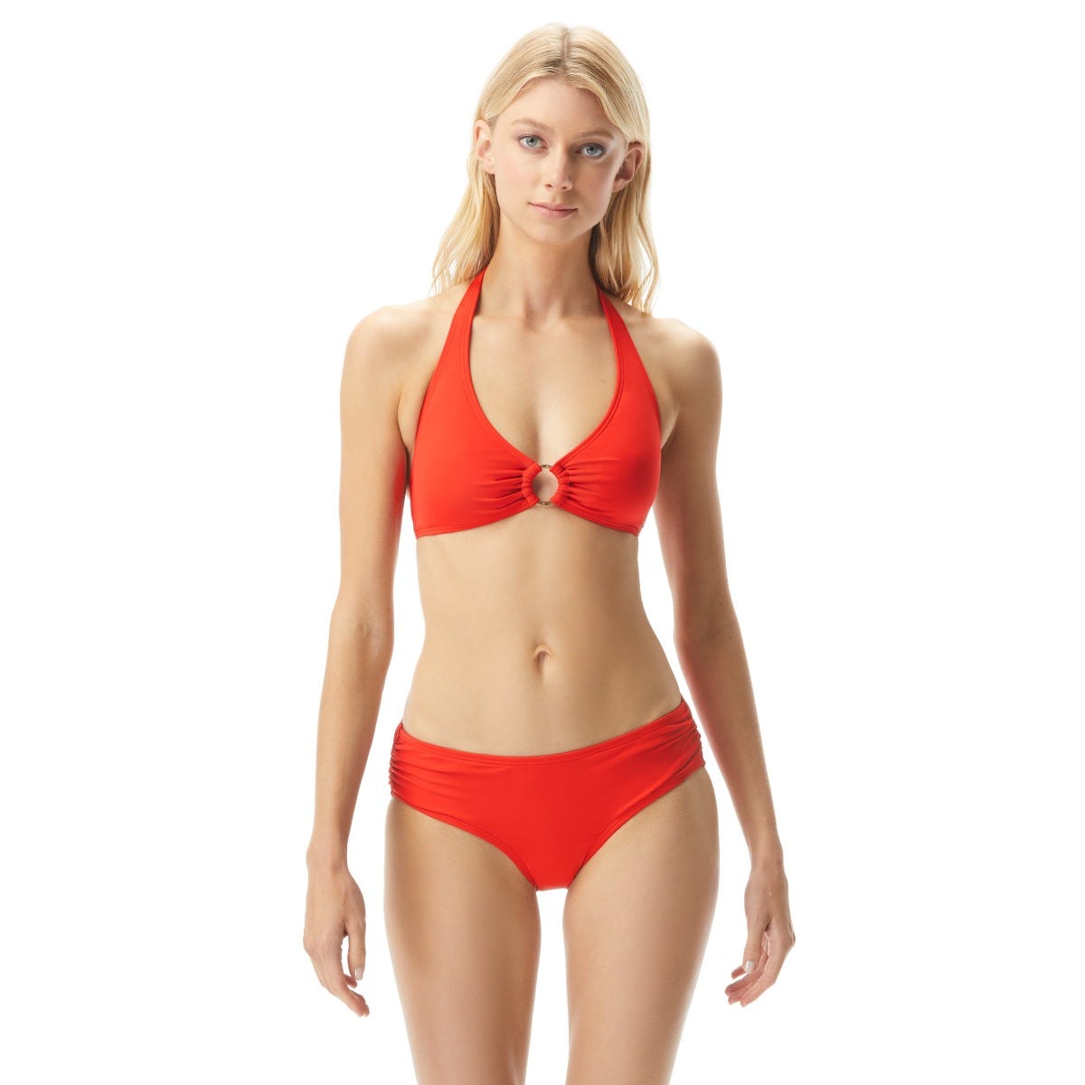 Michael kors red online bathing suit