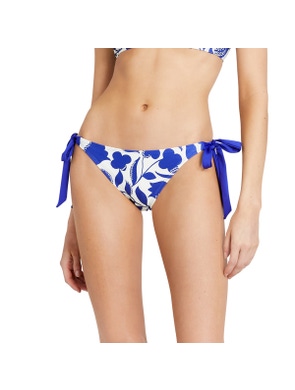 Kate Spade Side Bow Tie Bikini Bottom - Zig Zag Floral