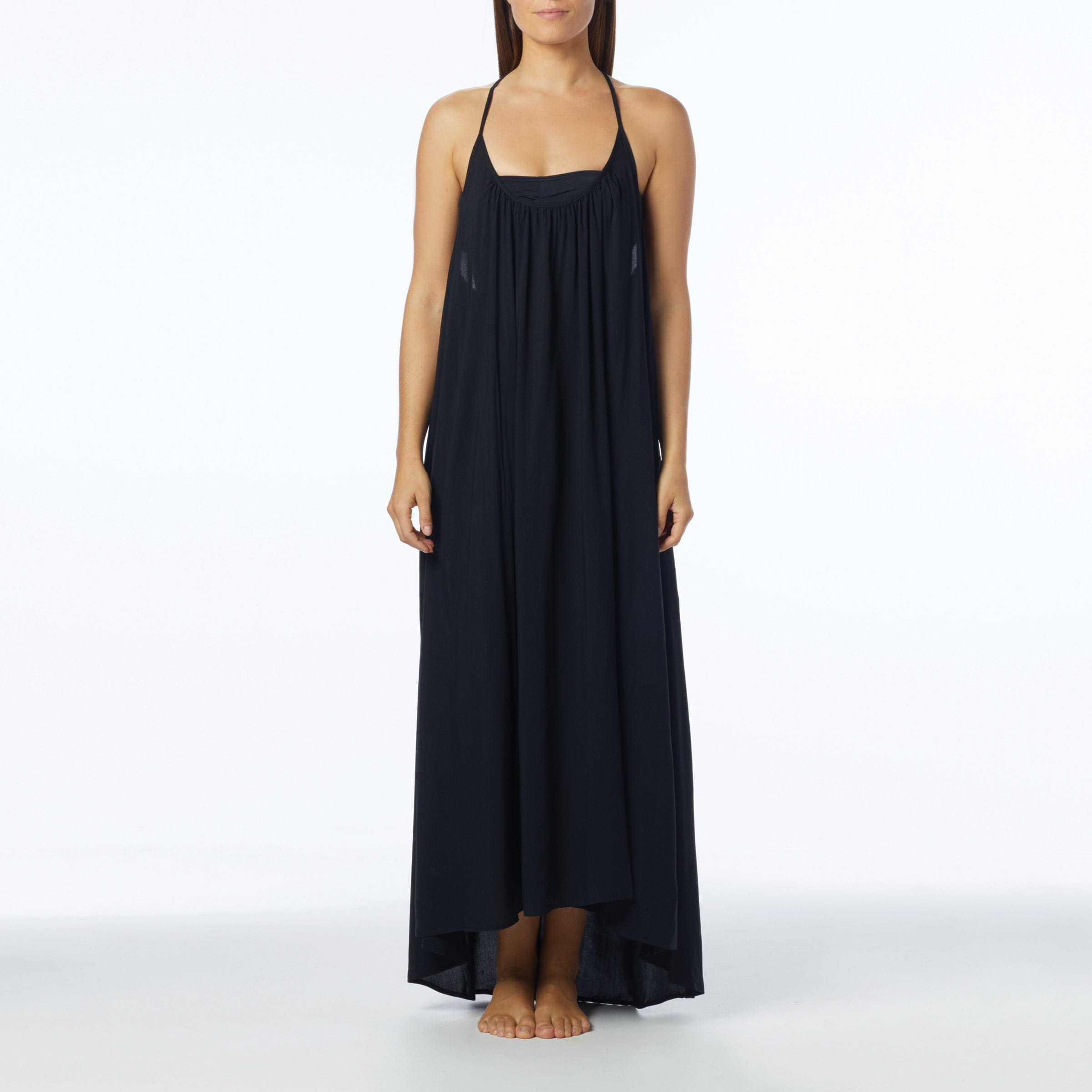 Vince Camuto Racerback Maxi Dress Cover Up Fiji Solids